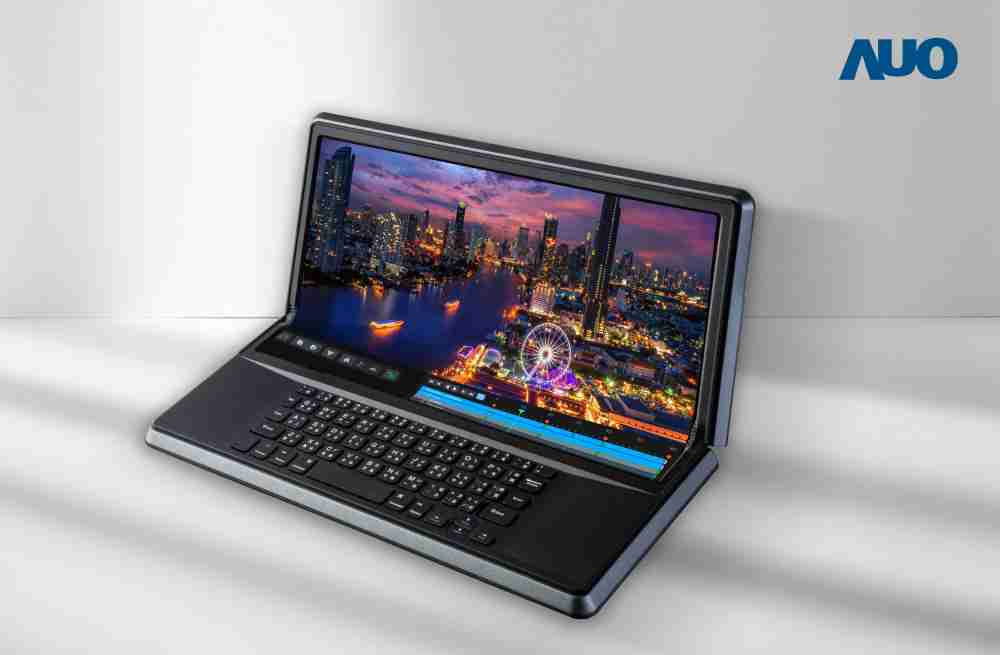 z6尊龙14.6吋Micro LED折迭显示屏幕，，，搭配半径4mm的弯折绞炼，，以及高画素、、、高亮度、、高对比度的显示技术特点，，，即便在大视角下仍保有绝佳色相与亮度